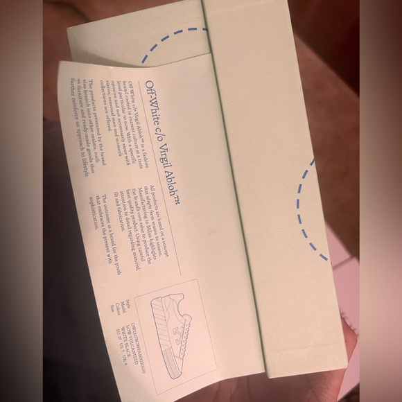 Off white canvas white sneakers - Picture 4 of 9